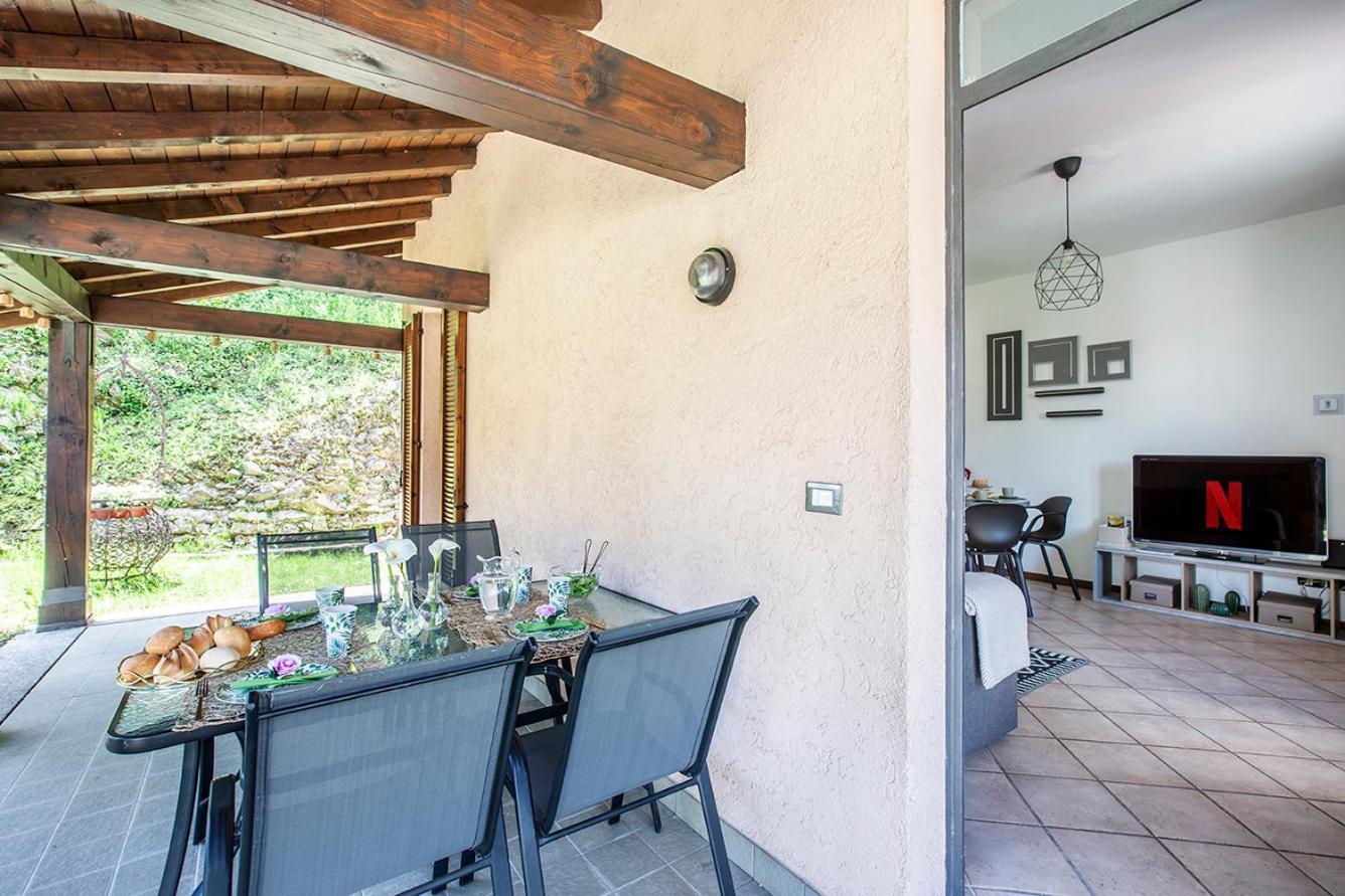 L'Acero Rosso - Giardino Privato E Box Auto Villa Menaggio Bagian luar foto